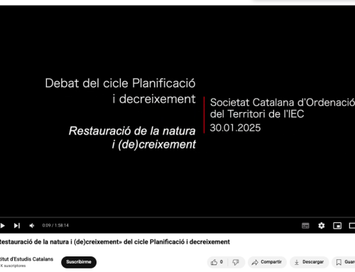 Enregistrament debat: Restauració de la natura i (de)creixement