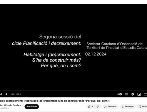 Enregistrament debat: Habitatge i (de)creixement: S’ha de construir més? Per què, on i com?